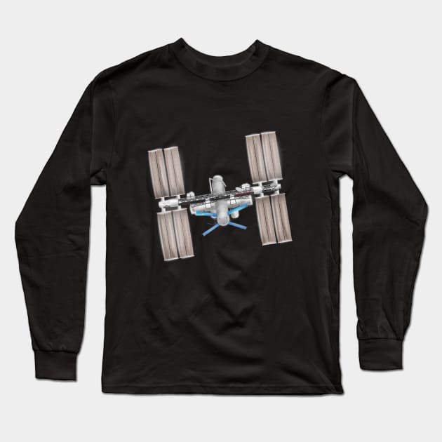 International Space Station Long Sleeve T-Shirt by nickemporium1